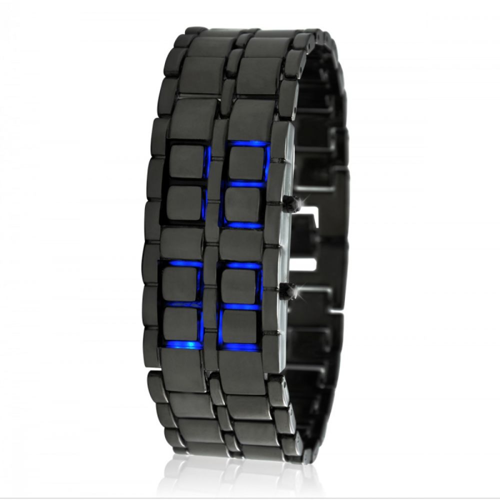 blue led watch